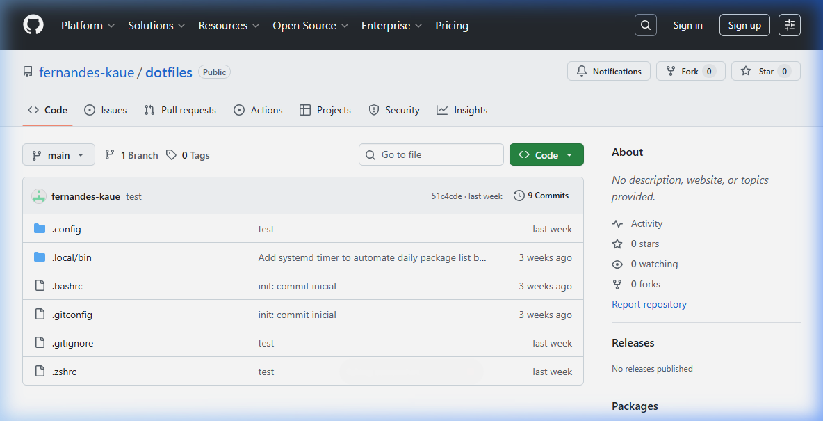 dotfiles repository on GitHub